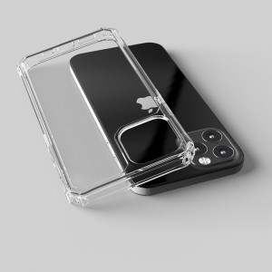 iphone 12ケース用、ホットサル2mm耐衝撃アーマー透明クリアtpu電話ケースiphone se to 11 12 pro max2020ケースソフト
